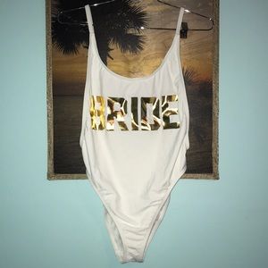 Dippin’ Daisy’s BRIDE Swimsuit Size Medium